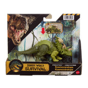 Jurassic World Survival Strike Attack - Kosmoceratops dinosaur figure toy, in packaging