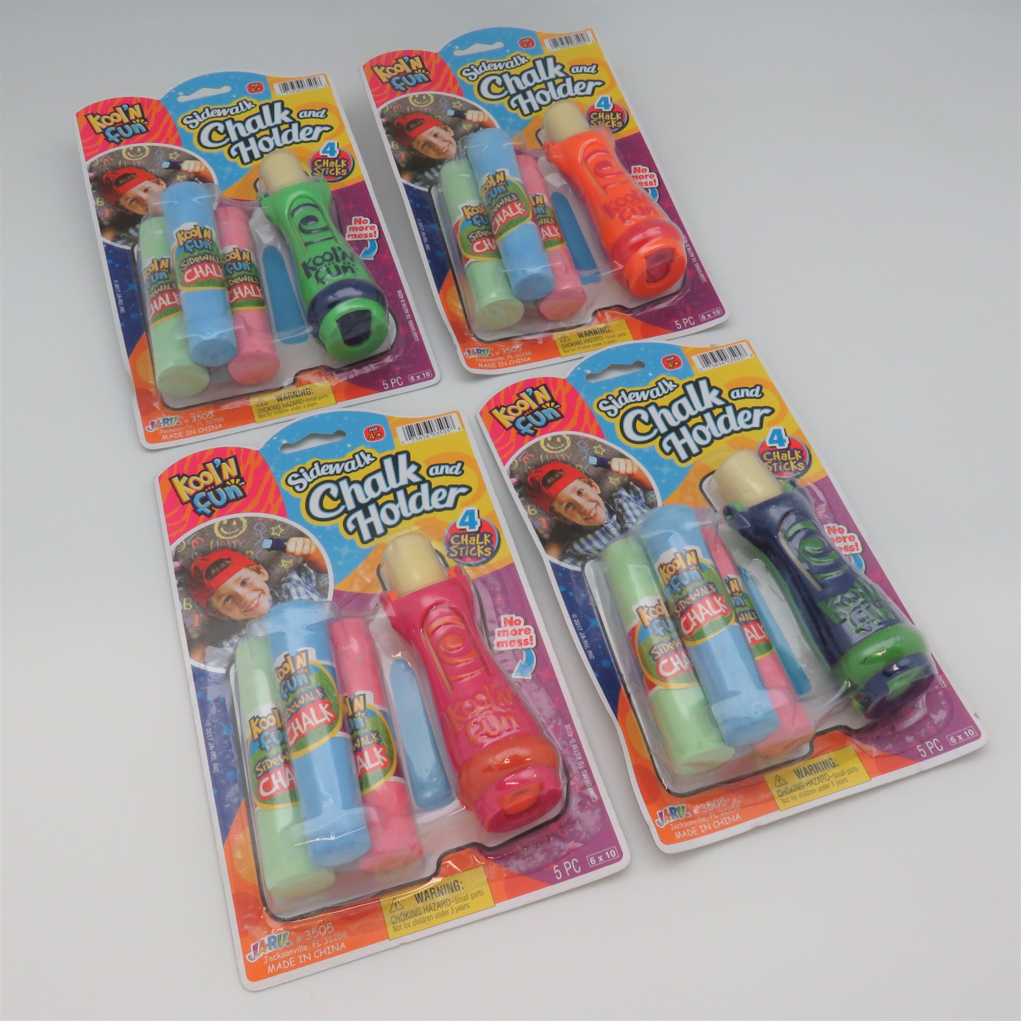 Kool n' Fun Sidewalk Chalk and Holder