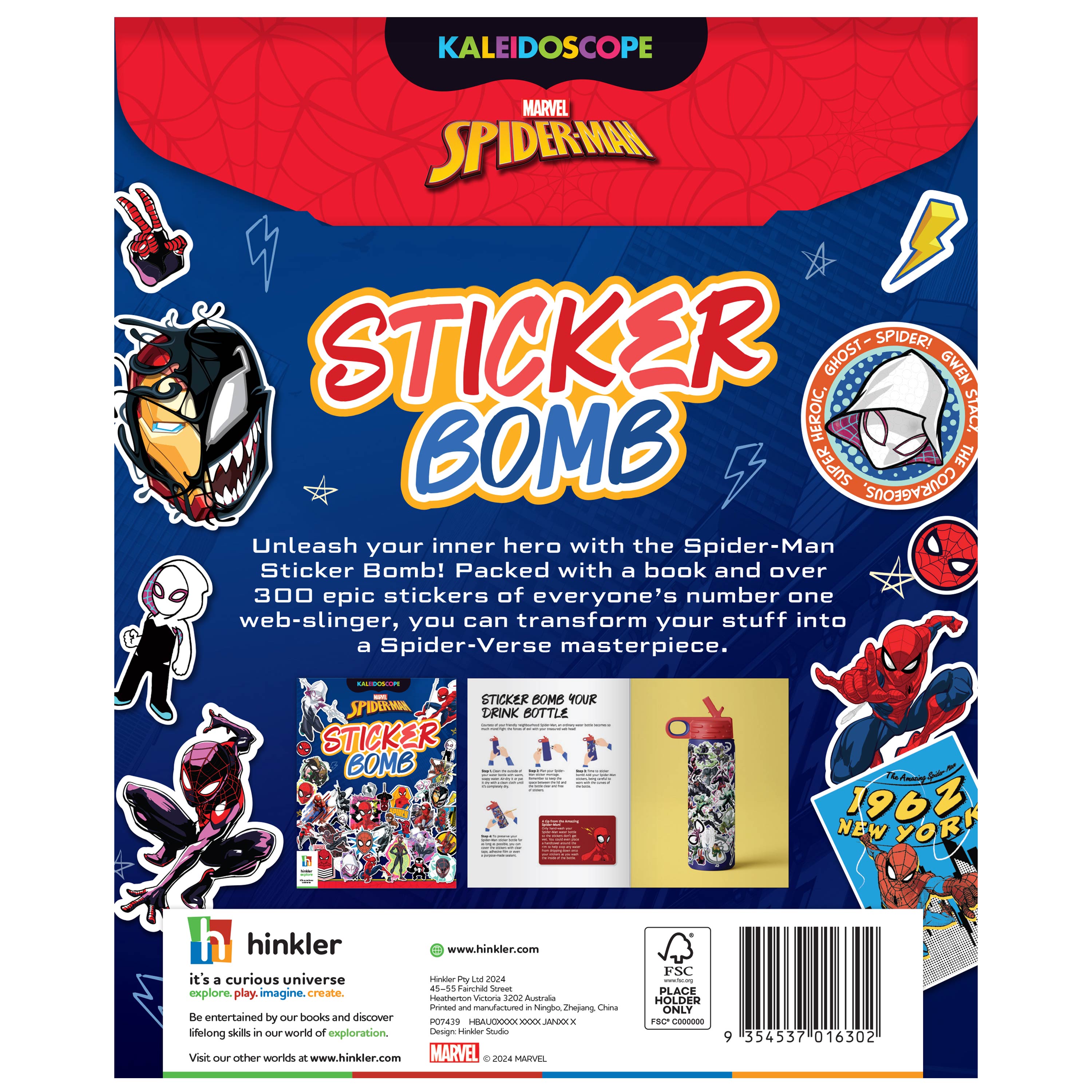 Kaleidoscope Spider-Man Sticker Bomb