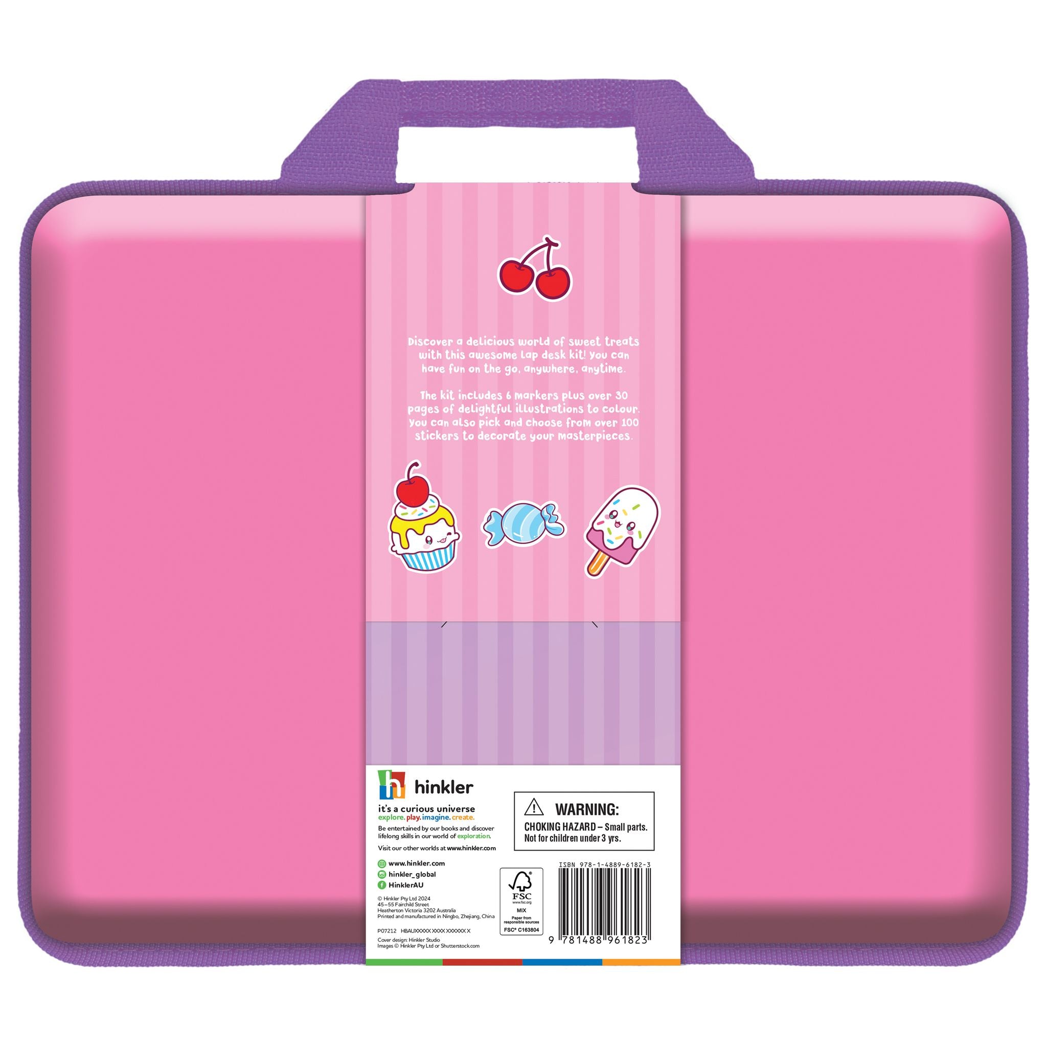 Kaleidoscope Lap Desk Colouring Set Sweet Treats