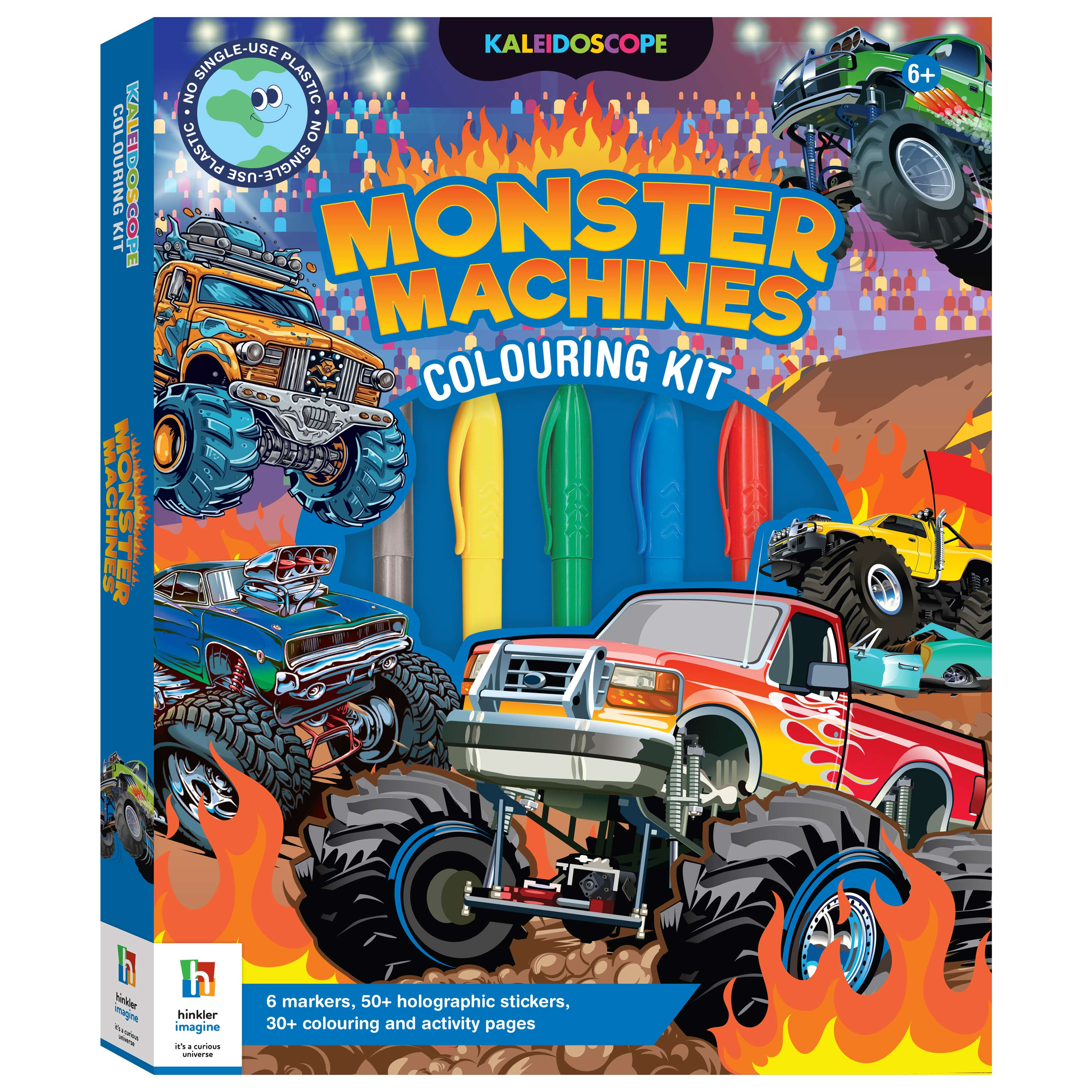 Kaleidoscope Colouring Kit Monster Trucks