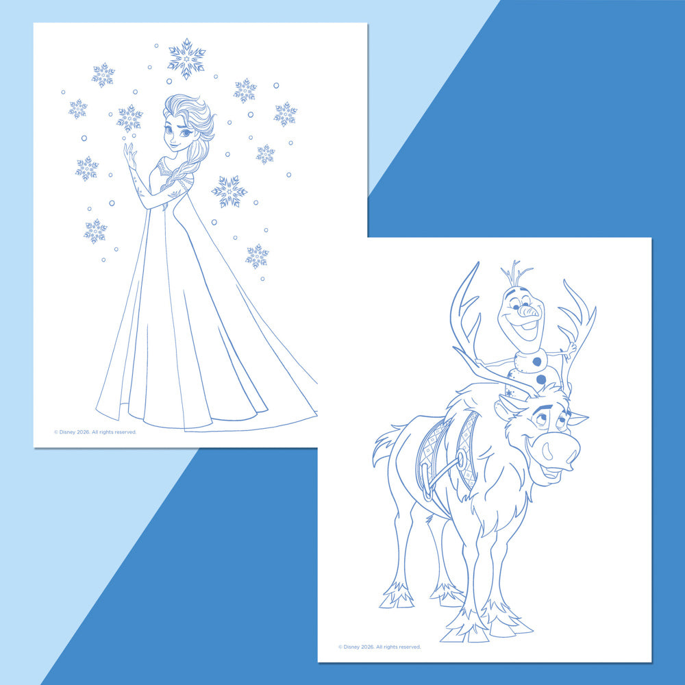 Kaleidoscope Colour-me Magnets Colouring Book - Disney Frozen.