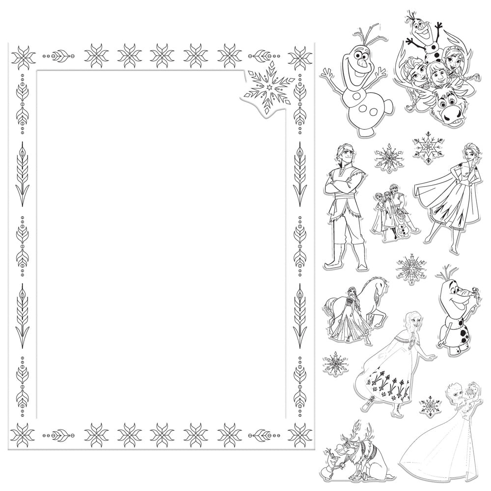 Kaleidoscope Colour-me Magnets Colouring Book - Disney Frozen.