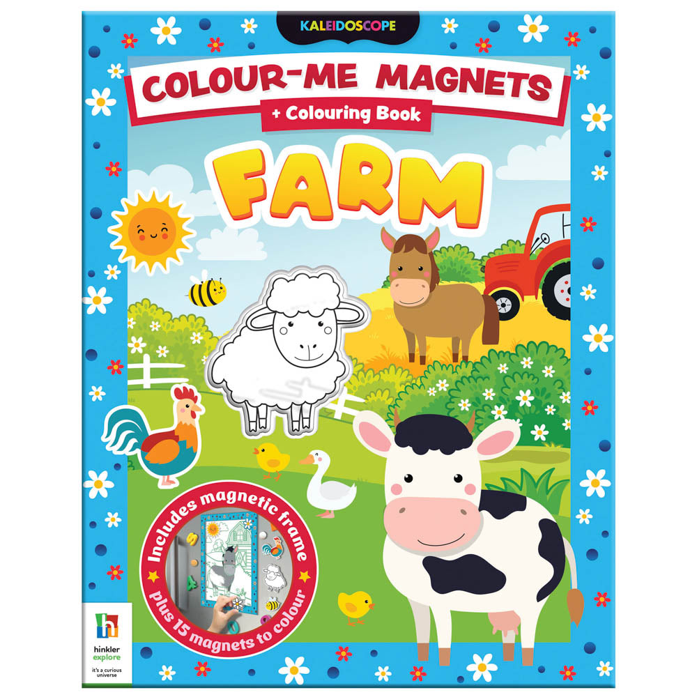 Kaleidoscope Colour-me Magnets Colouring Book - Farm.