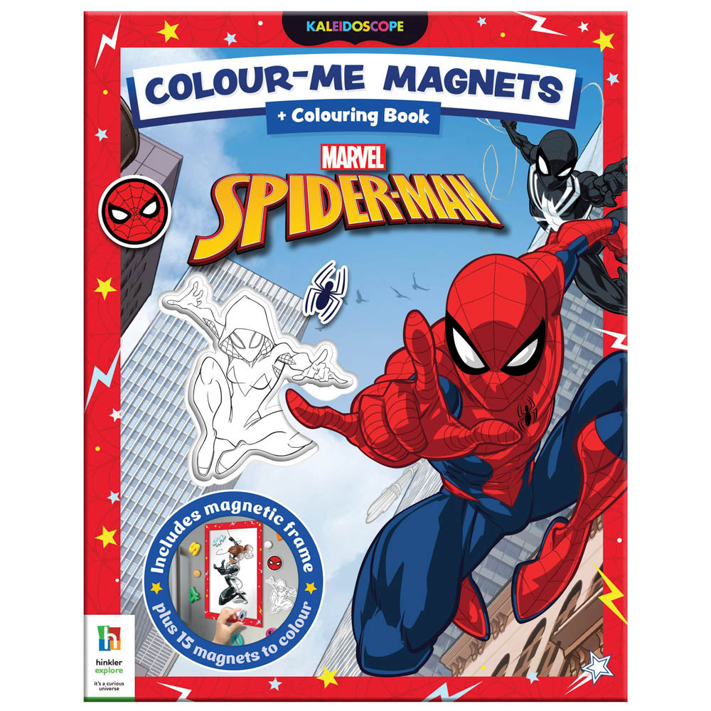 Kaleidoscope Colour-me Magnets Colouring Book - Spider-man.
