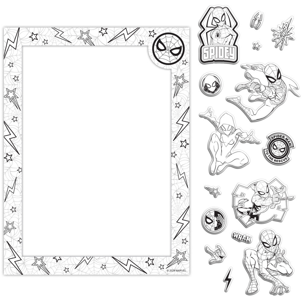 Kaleidoscope Colour-me Magnets Colouring Book - Spider-man.