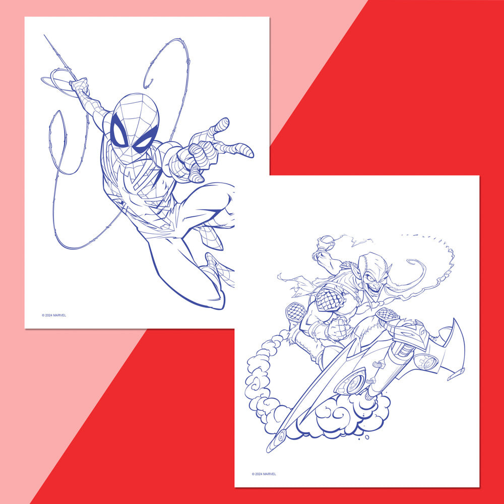 Kaleidoscope Colour-me Magnets Colouring Book - Spider-man.