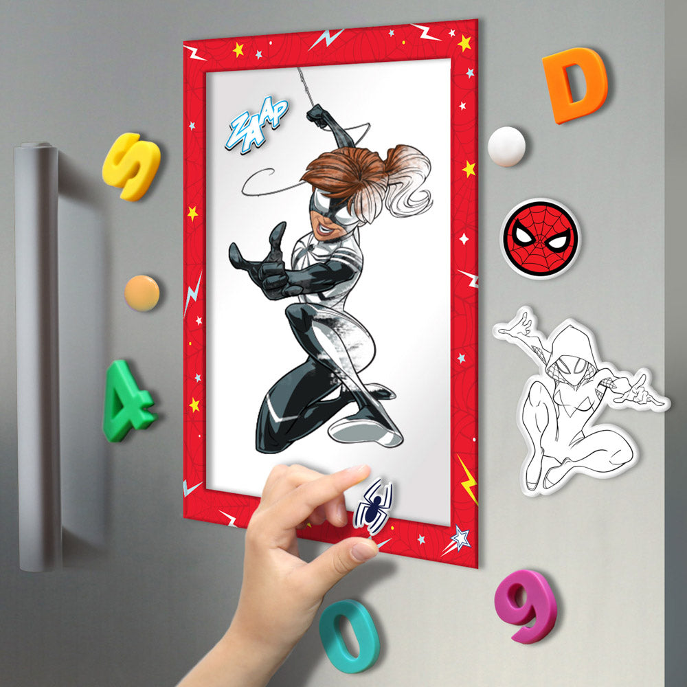 Kaleidoscope Colour-me Magnets Colouring Book - Spider-man.