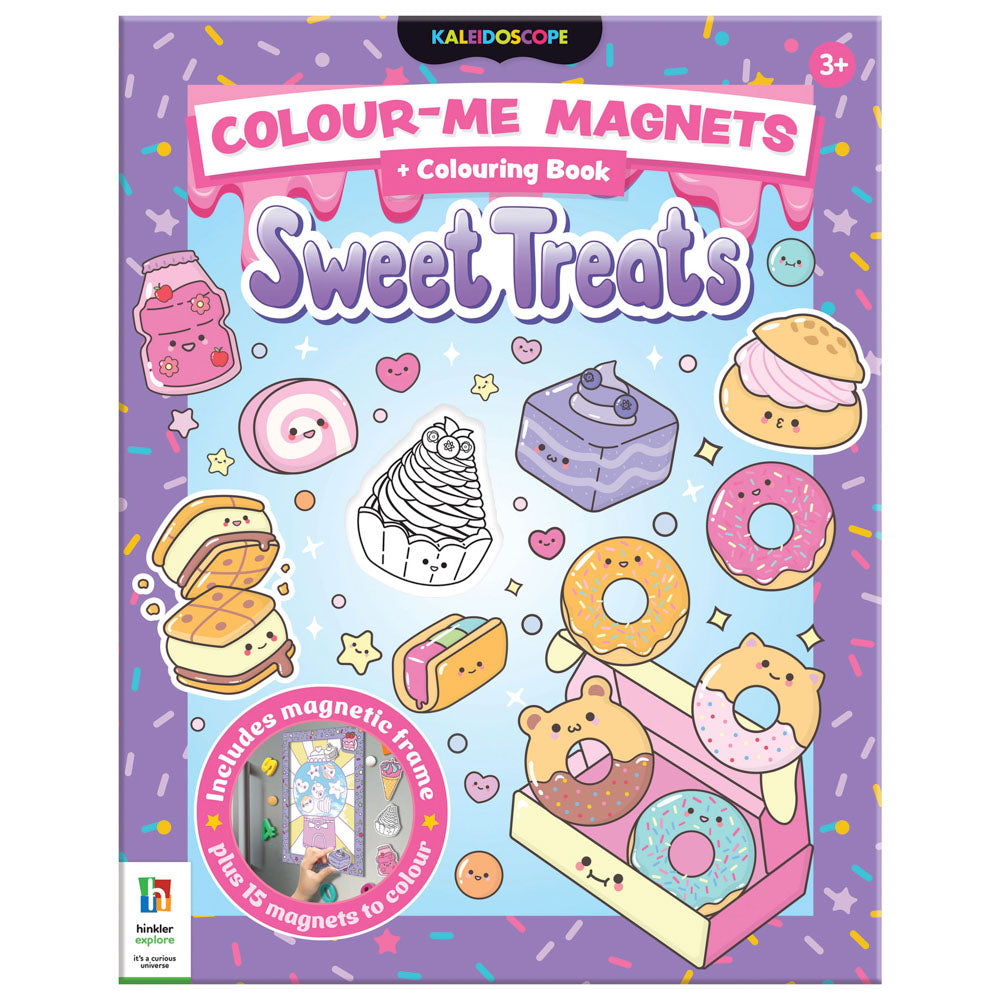 Kaleidoscope Colour-me Magnets Colouring Book - Sweet Treats.
