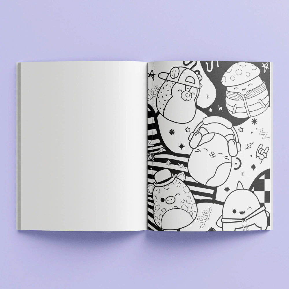 Kaleidoscope Squishmallows Colouring Book - Street Style colouring book.