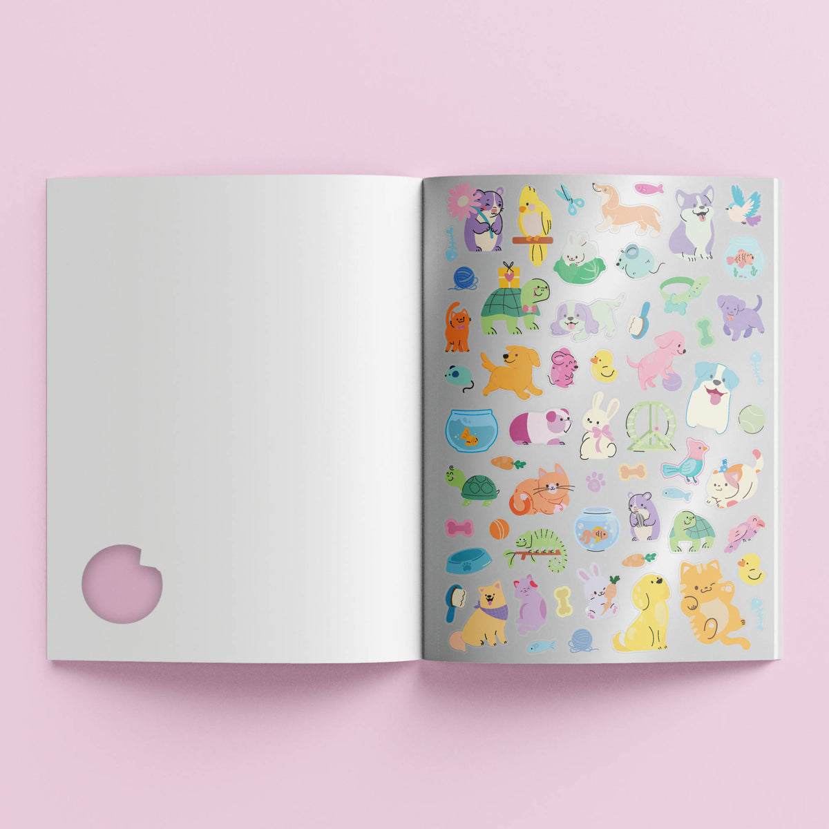 Kaleidoscope Sticker & Colouring Book - Pets Unleashed