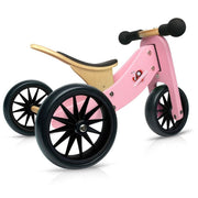 Kinderfeets Tiny Tot Plus Wooden Trike Rose Pink