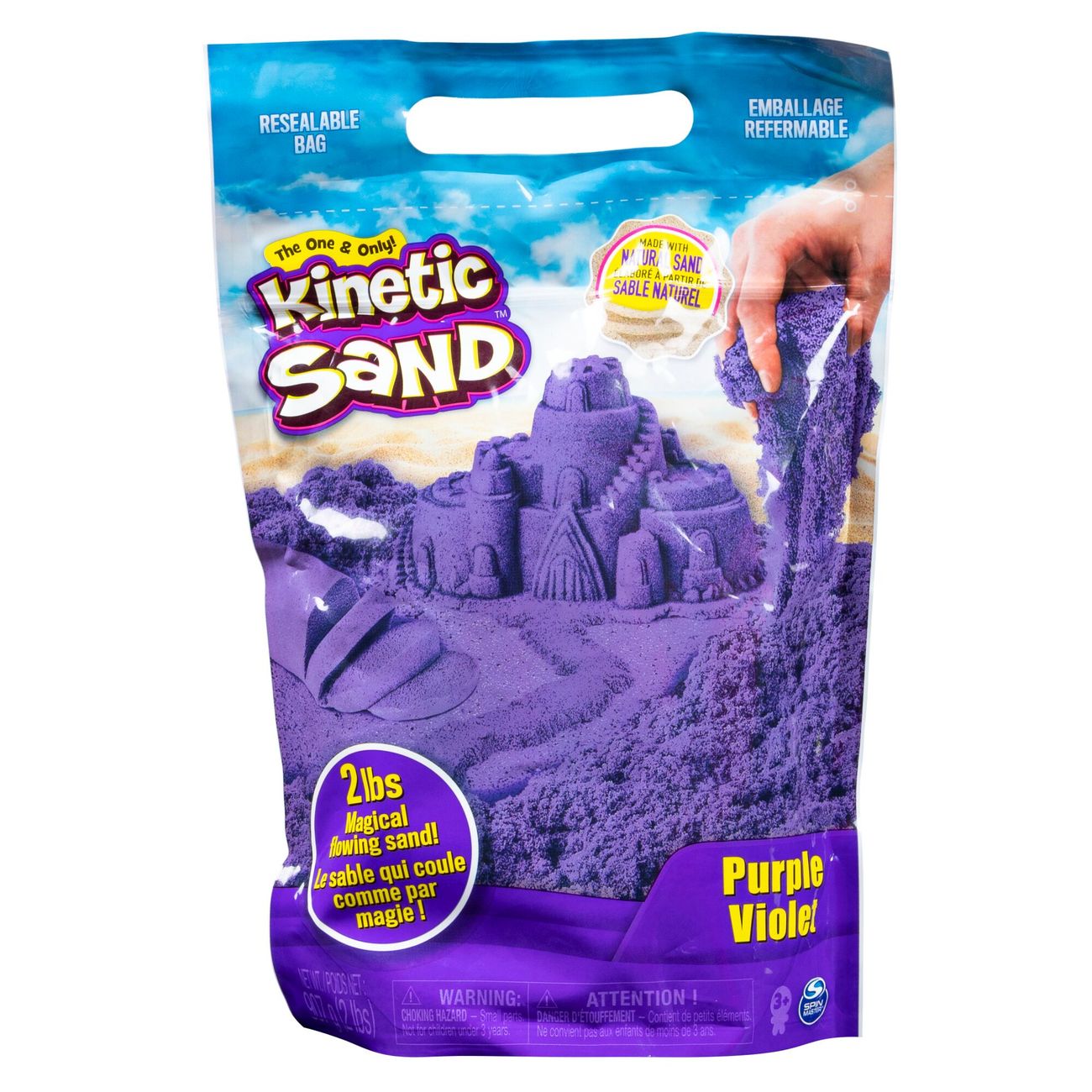 Kinetic Sand 2lbs/907g Colour Bag Purple