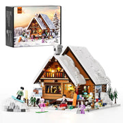 Lumibricks Retro House Ski Lodge