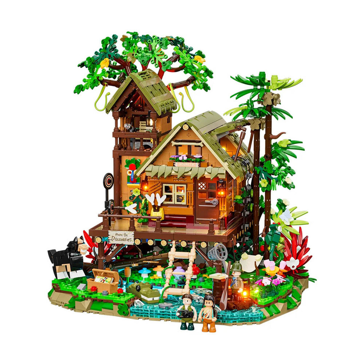 Lumibricks Retro House Misty Forest Cabin