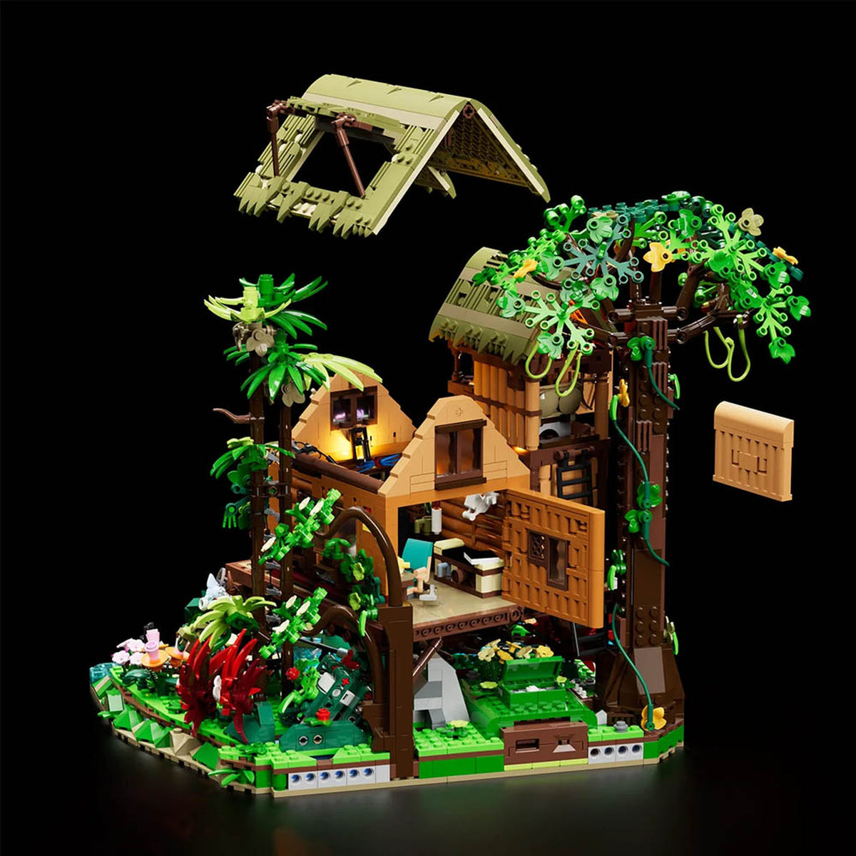 Lumibricks Retro House Misty Forest Cabin