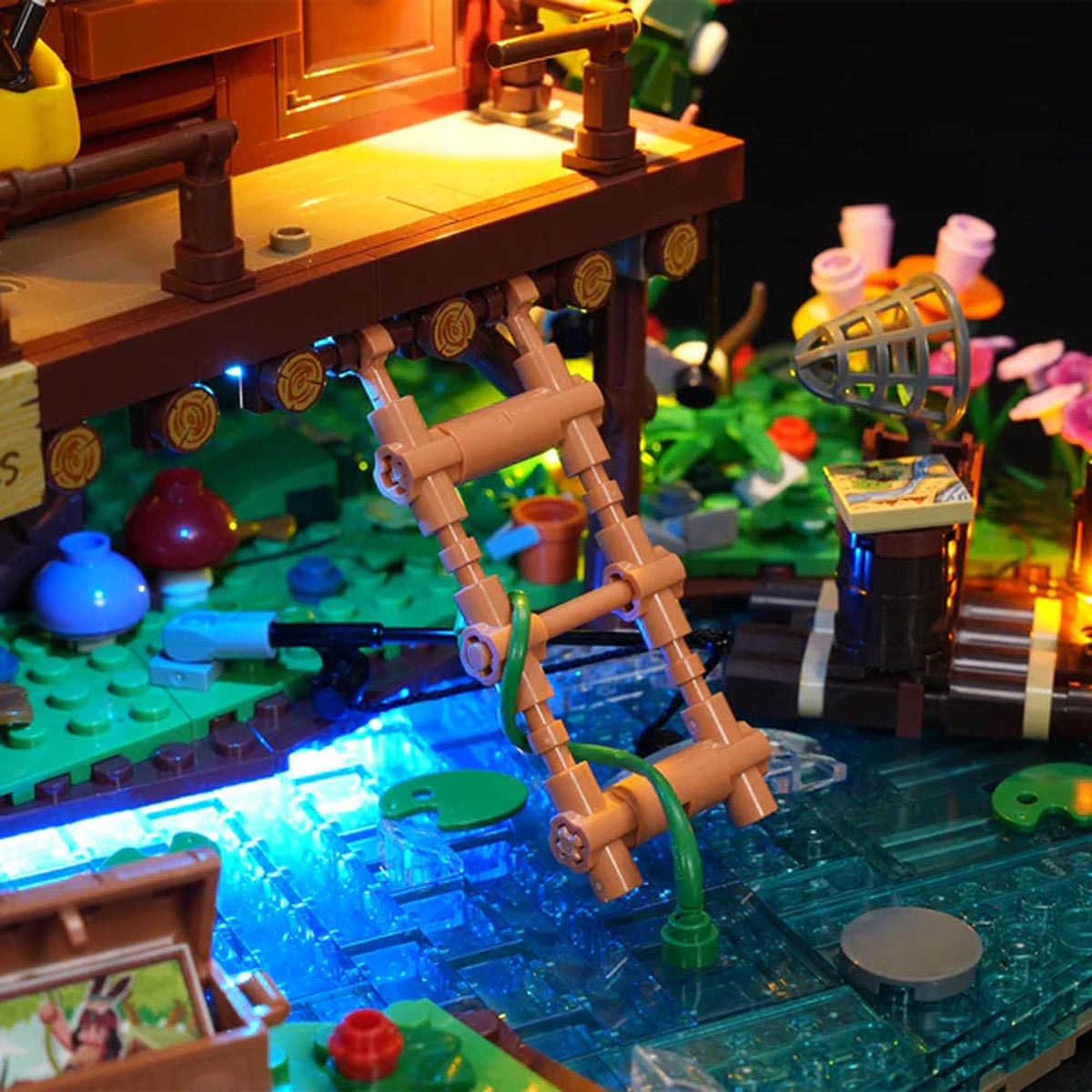 Lumibricks Retro House Misty Forest Cabin