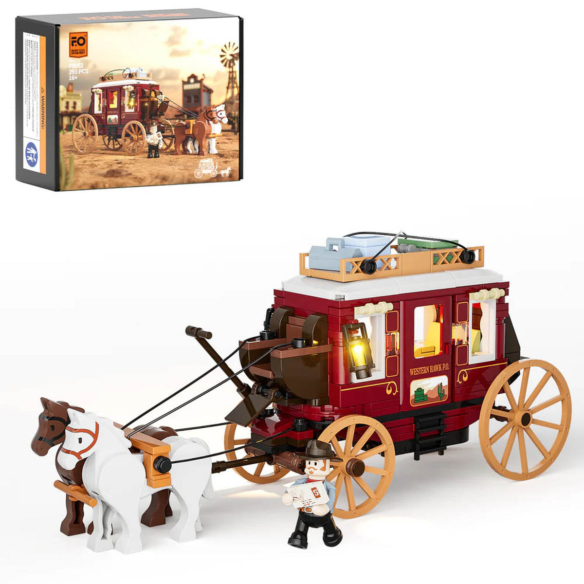 Lumibricks The Old West Western Stagecoach