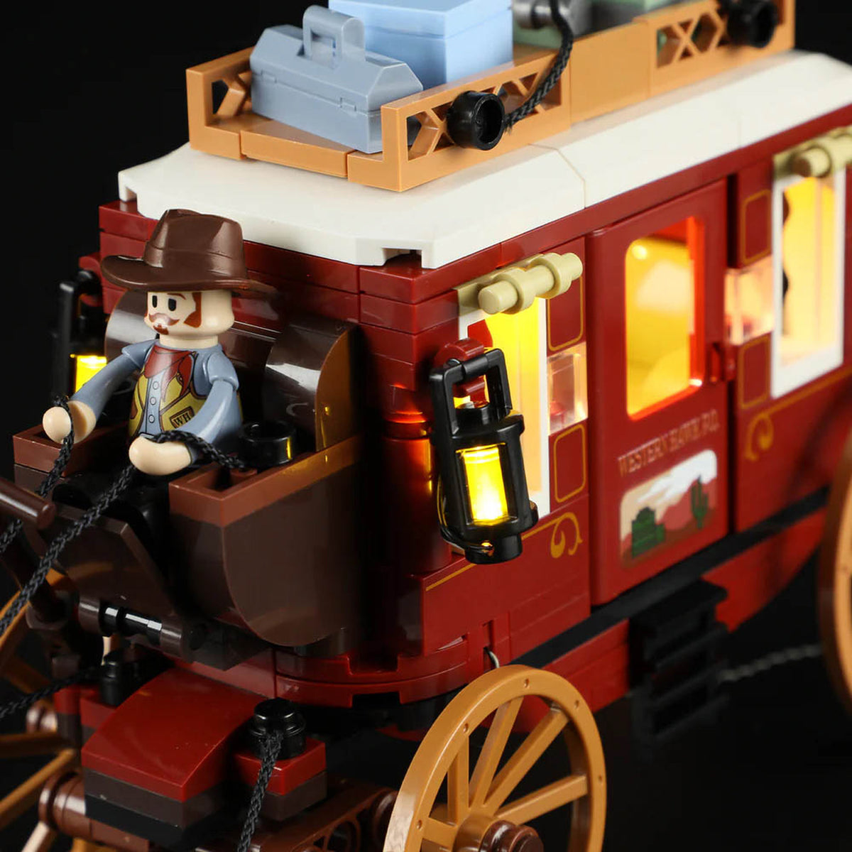 Lumibricks The Old West Western Stagecoach