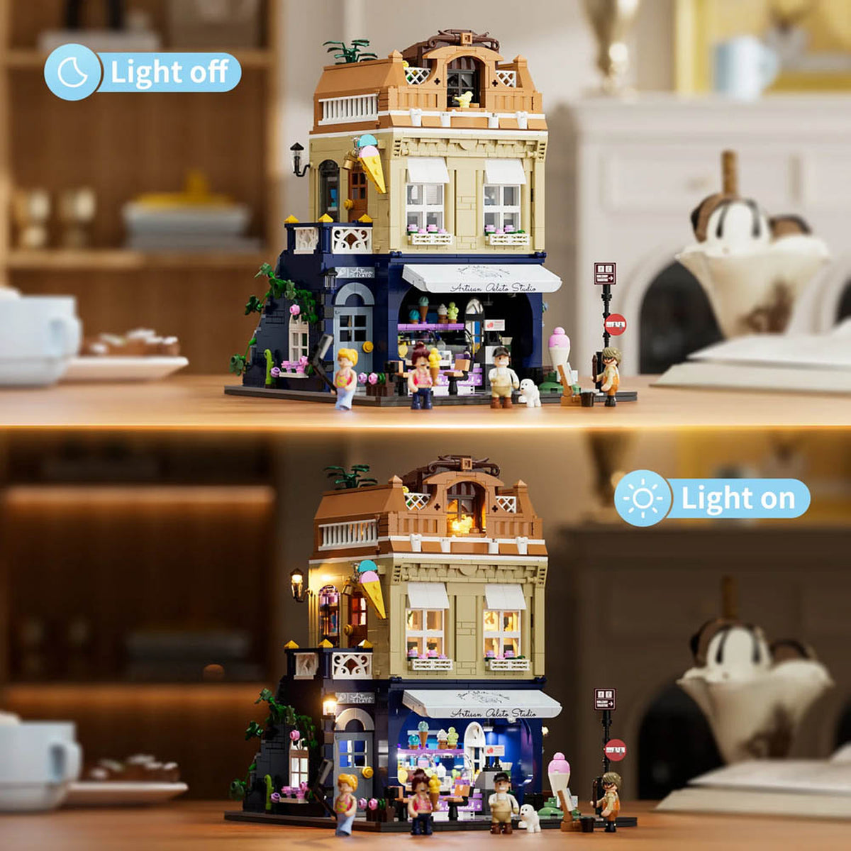 Lumibricks Town Life Gelato Store