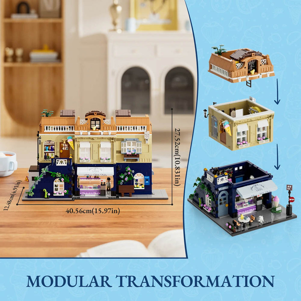 Lumibricks Town Life Gelato Store