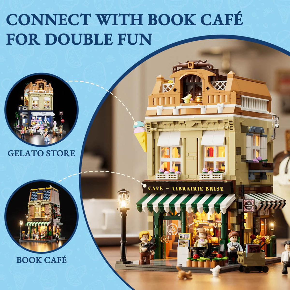 Lumibricks Town Life Gelato Store