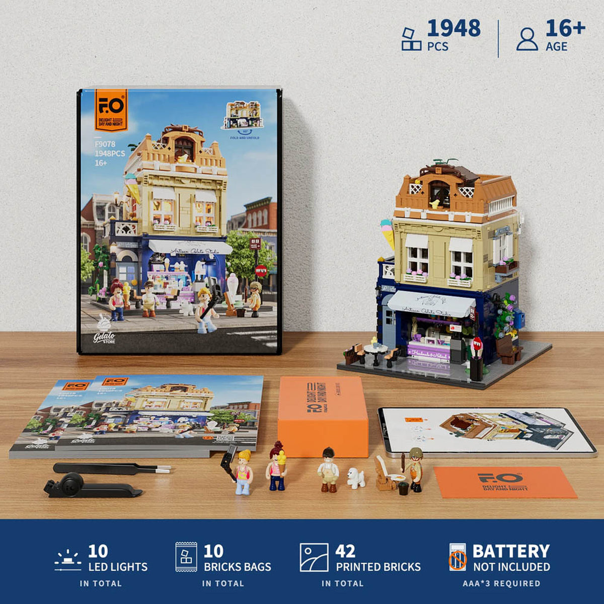 Lumibricks Town Life Gelato Store