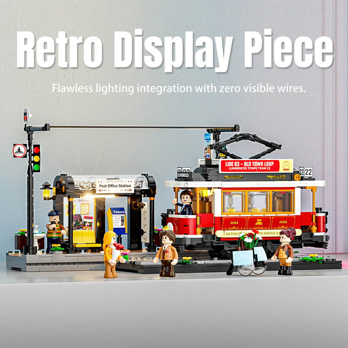Lumibricks Town Life Heritage Tram & Station