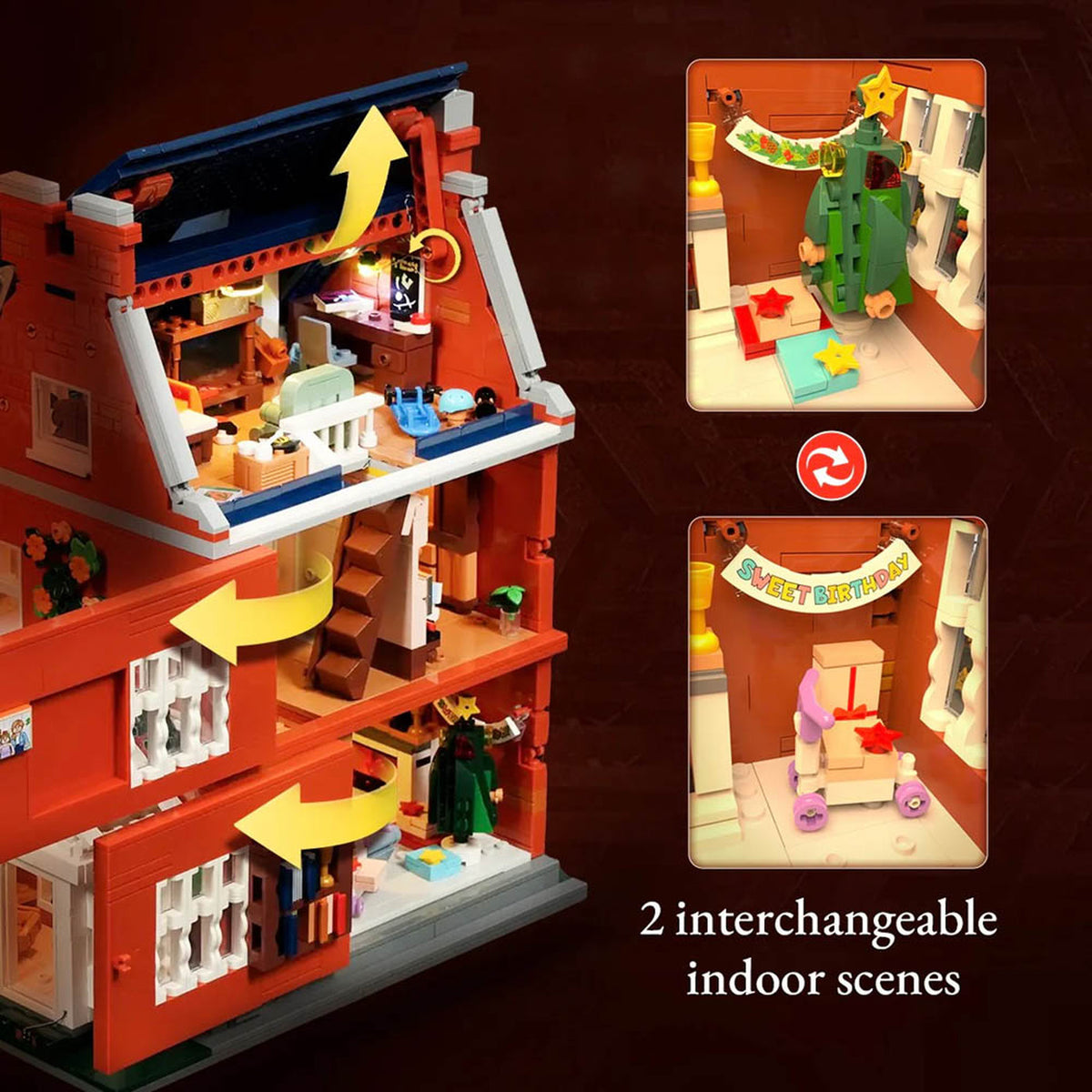 Lumibricks Town Life Redbrick Row House