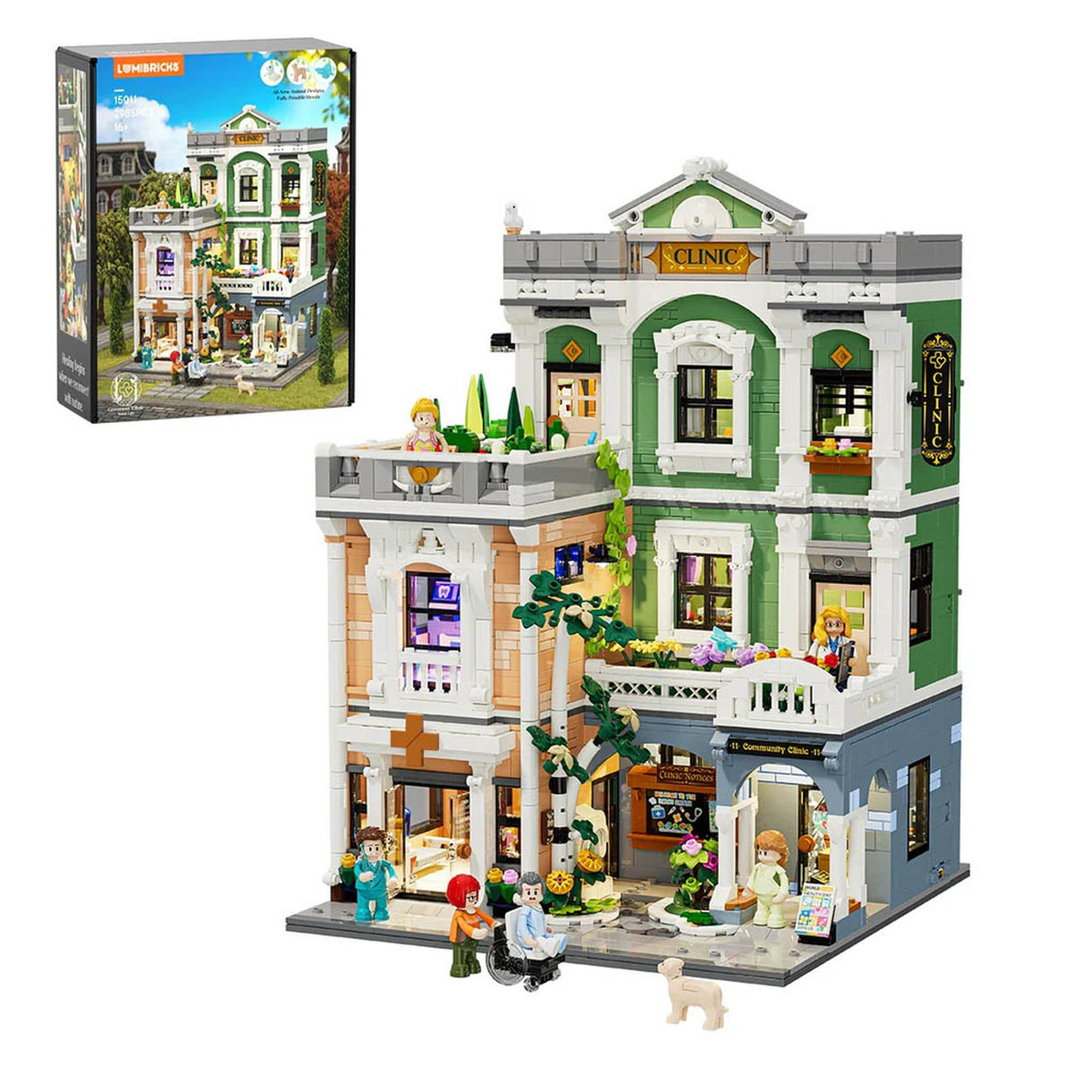 Lumibricks Town Life Greenway Clinic