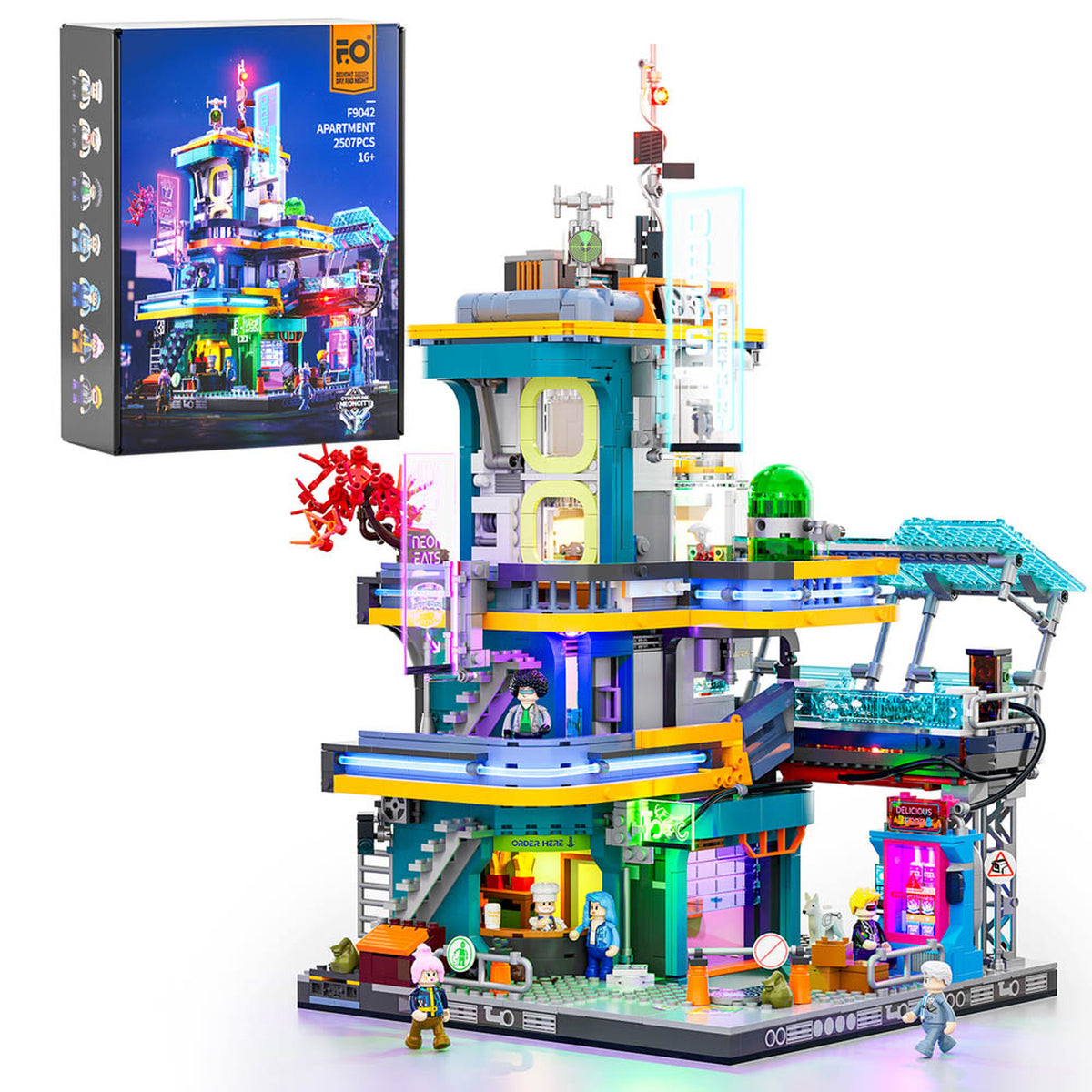 Lumibricks Cyberpunk Neoncity Apartment