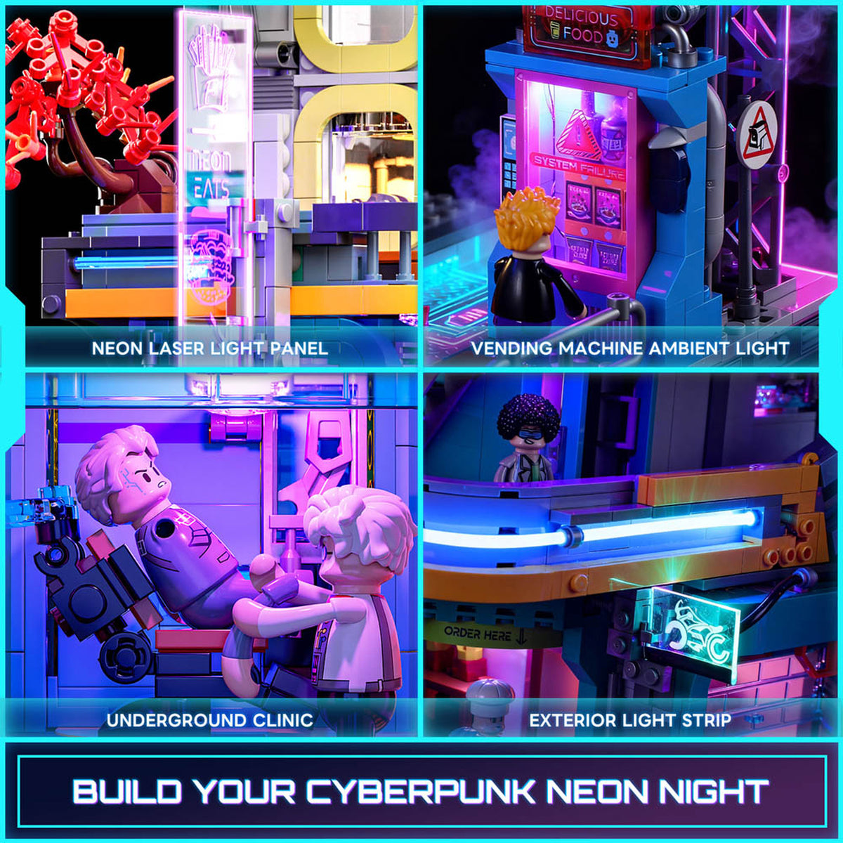 Lumibricks Cyberpunk Neoncity Apartment