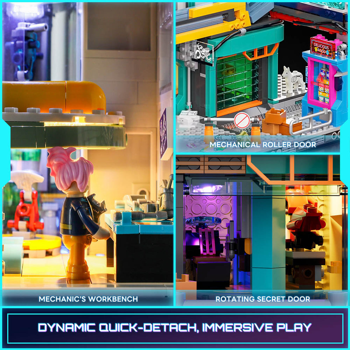 Lumibricks Cyberpunk Neoncity Apartment