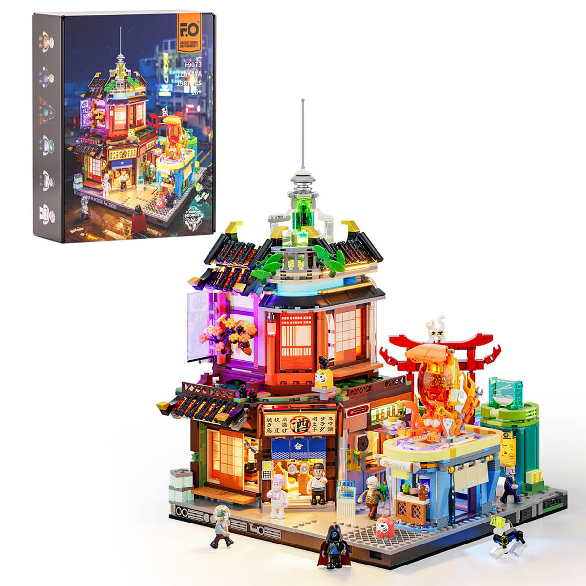 Lumibricks Cyberpunk Neoncity Japanese Izakaya