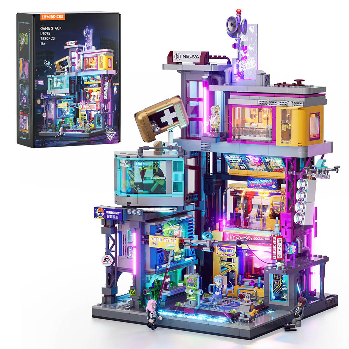 Lumibricks Cyberpunk Neoncity Game Stack