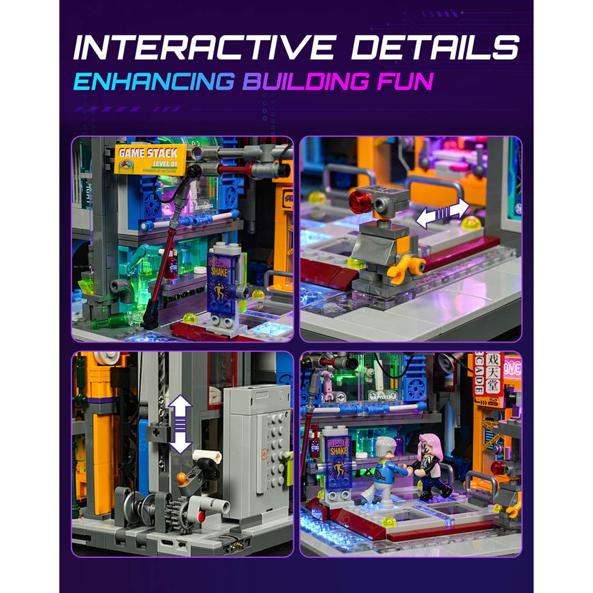 Lumibricks Cyberpunk Neoncity Game Stack