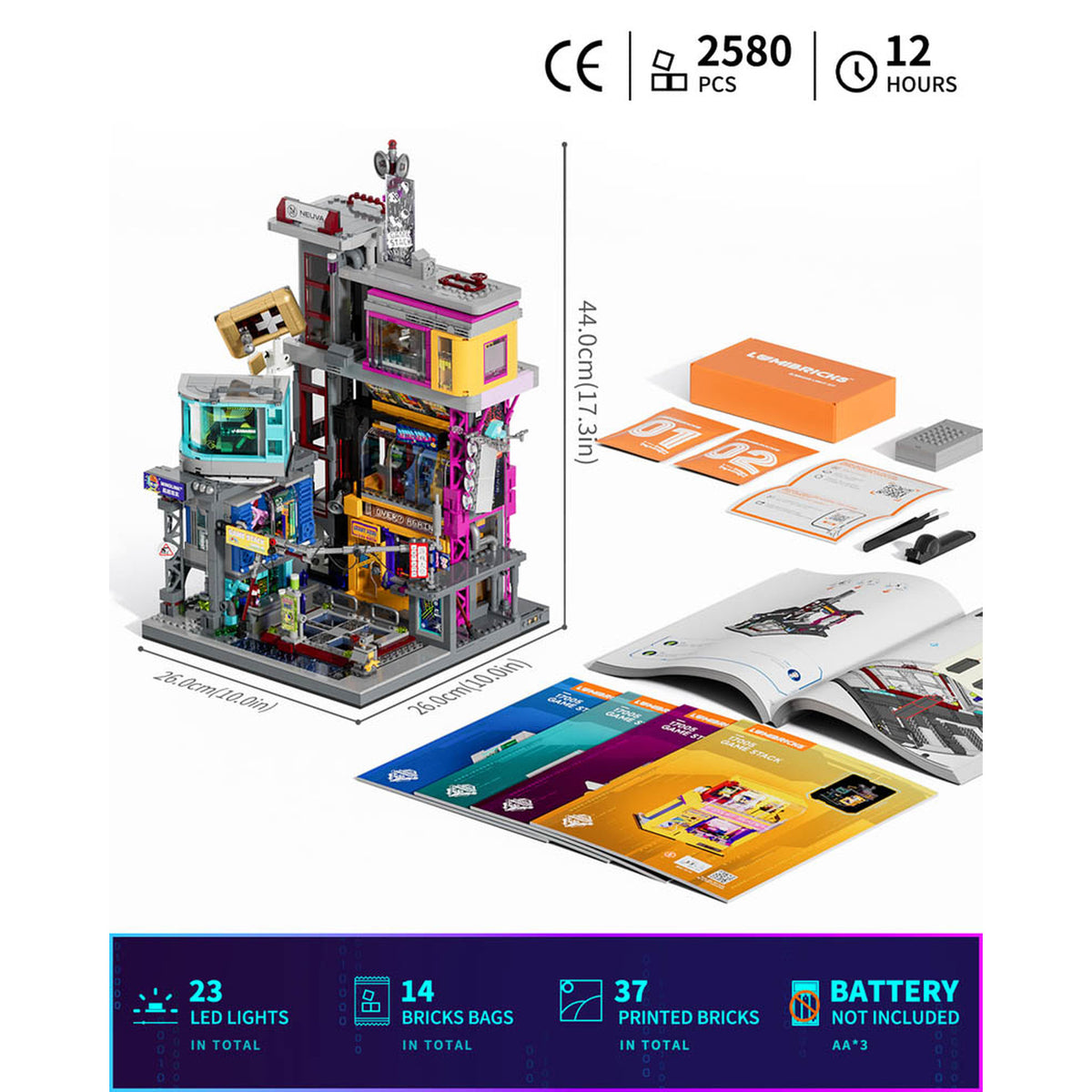 Lumibricks Cyberpunk Neoncity Game Stack