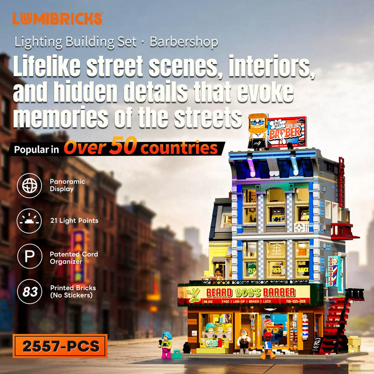 Lumibricks Street Fusion Barbershop