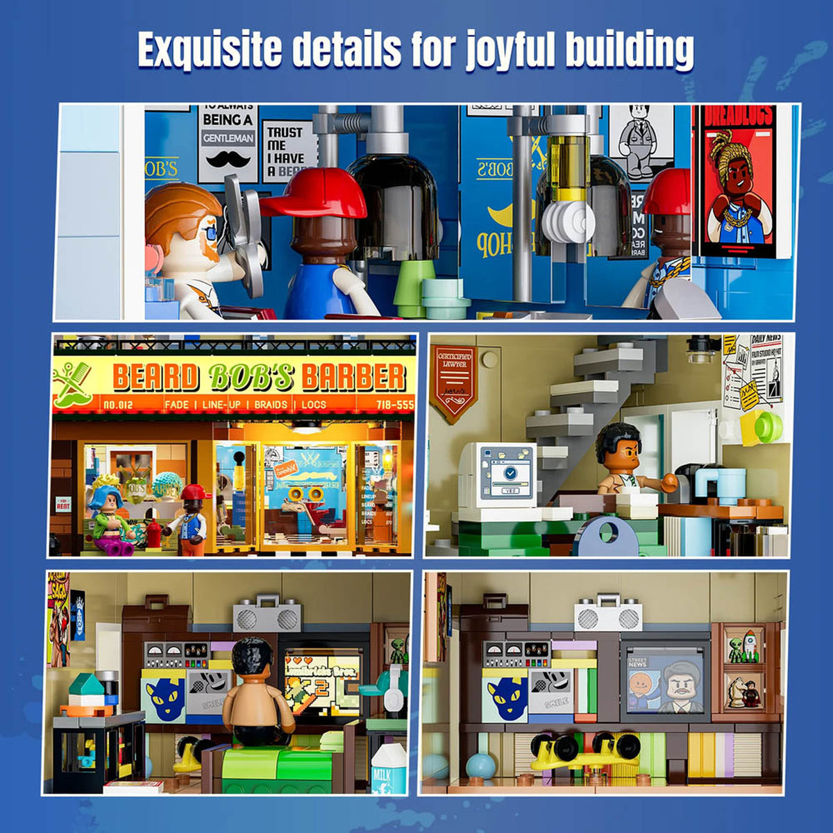 Lumibricks Street Fusion Barbershop