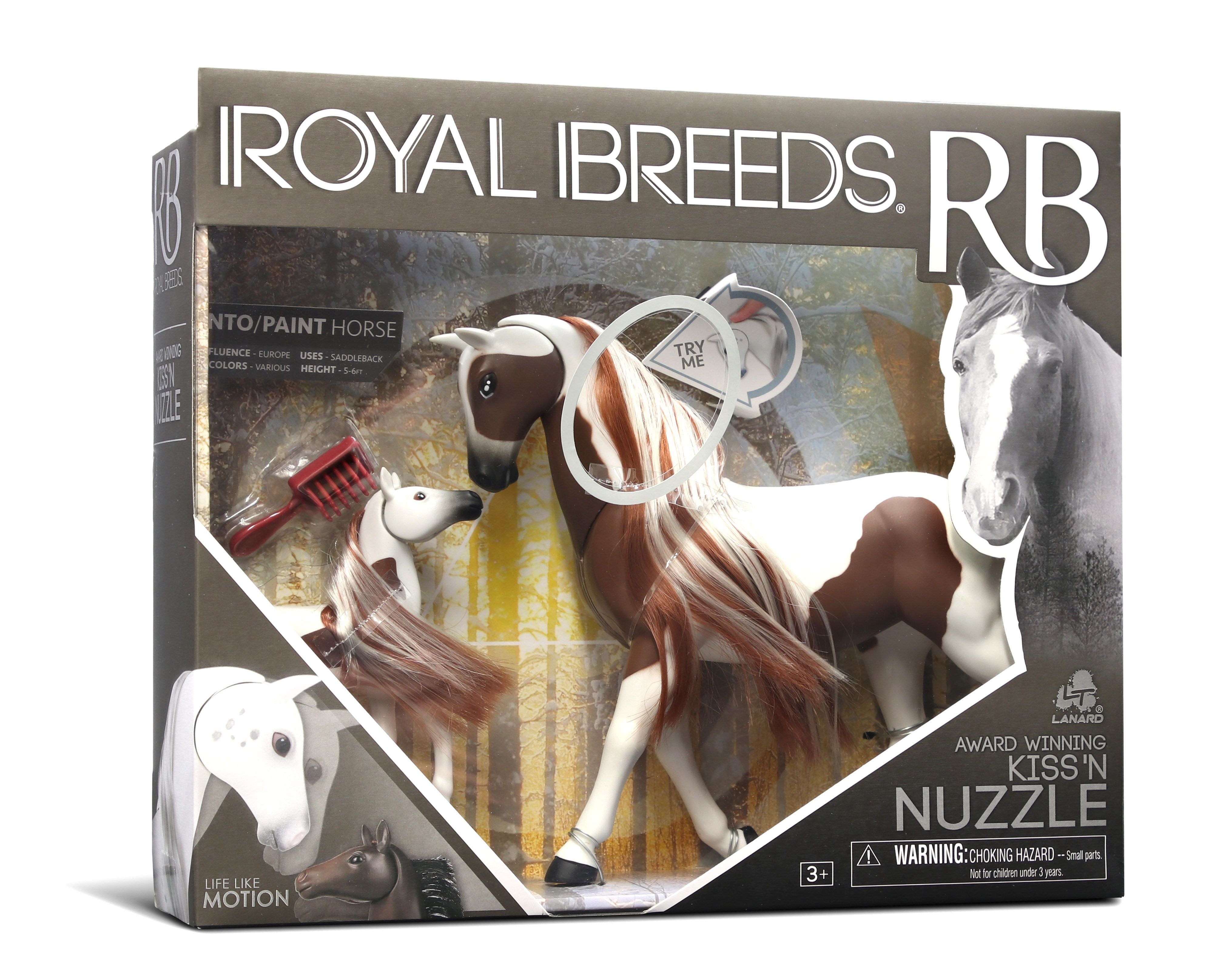 Lanard Royal Breeds Kiss 'N Nuzzle Pinto/Paint Horse