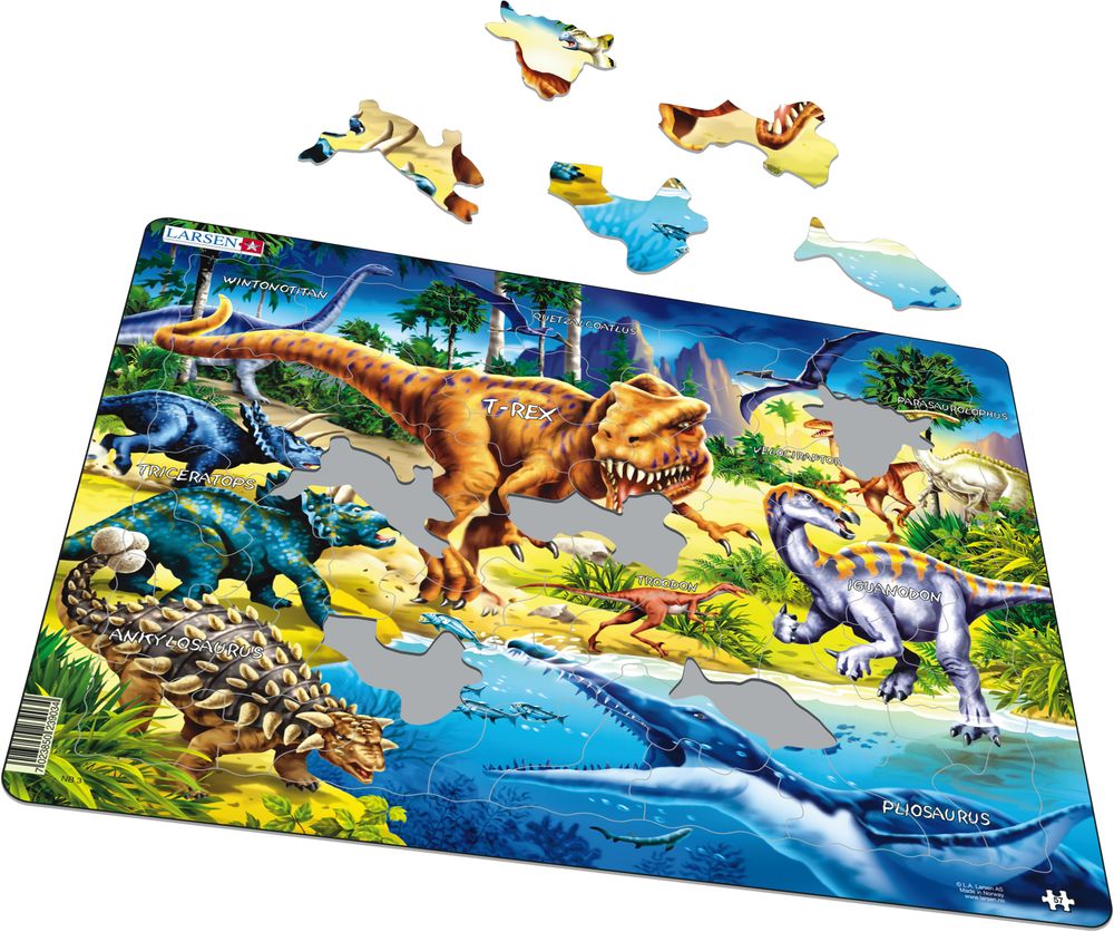 Larsen Cretaceous Dinosaurs Frame Tray Puzzle