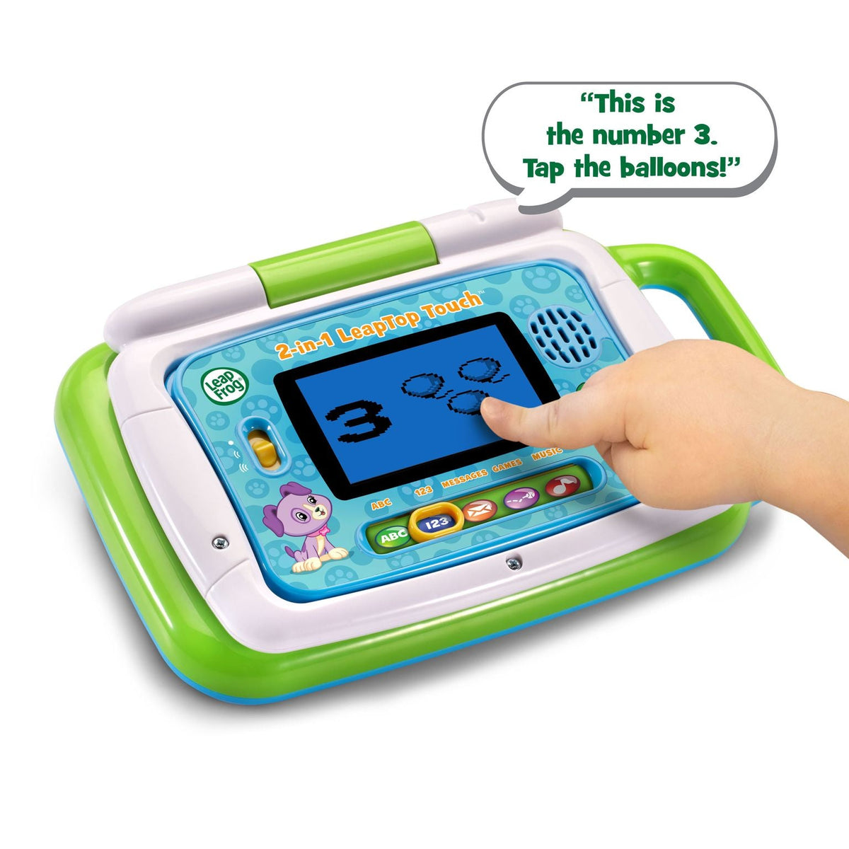 LeapFrog 2-In-1 Leaptop Touch Green - Toyworld NZ