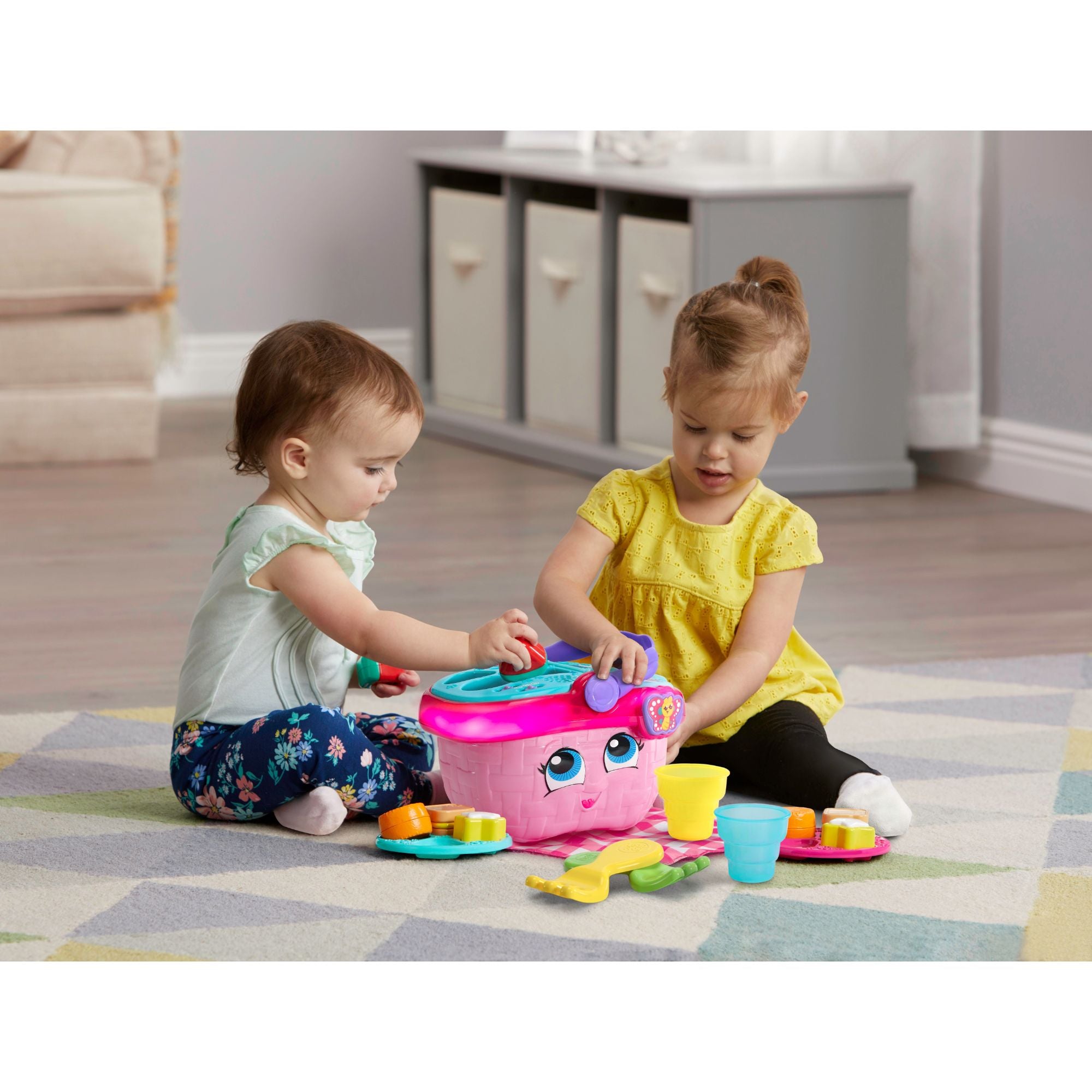 LeapFrog Shapes & Sharing Picnic Basket Pink - Toyworld NZ