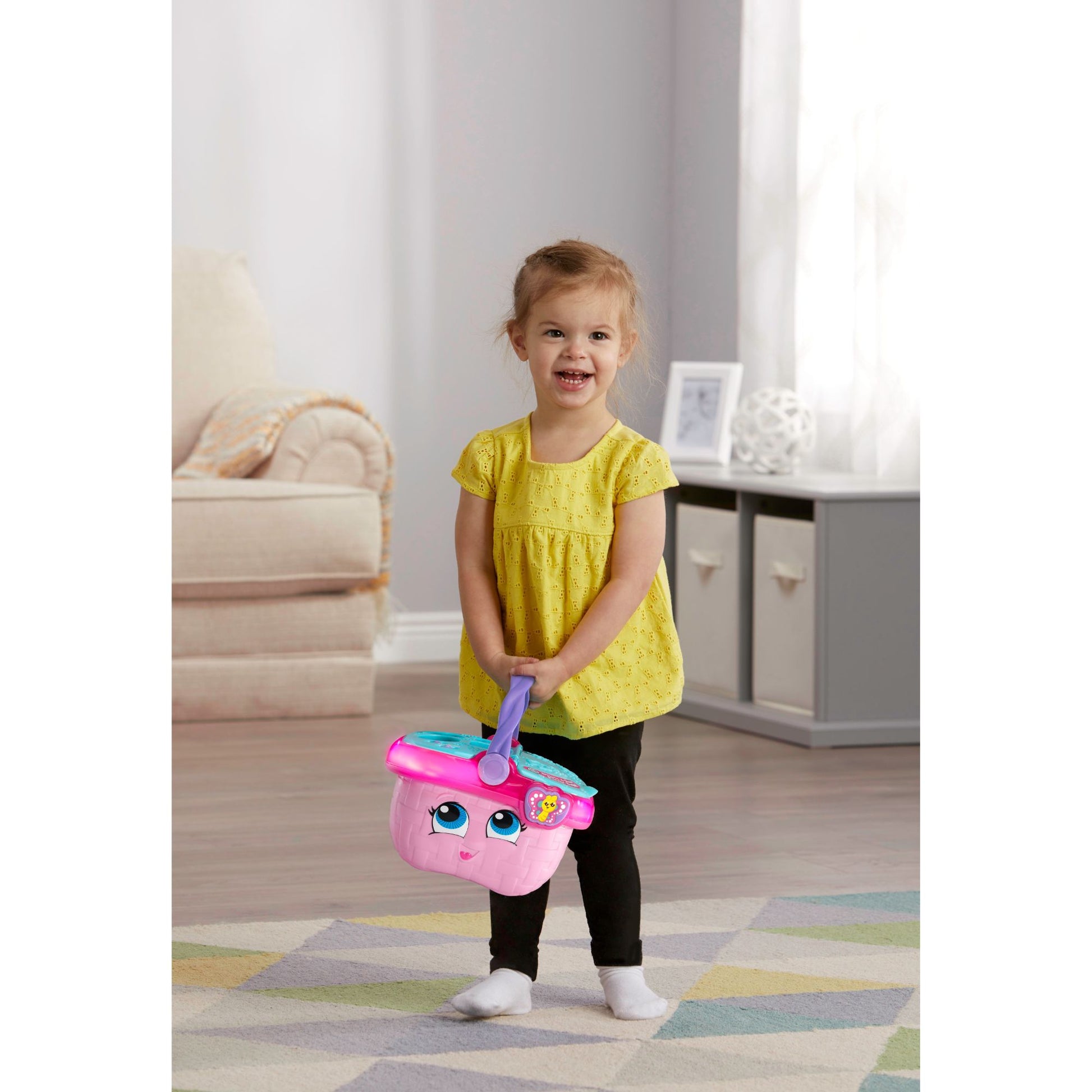 LeapFrog Shapes & Sharing Picnic Basket Pink - Toyworld NZ