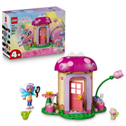 Assembled LEGO 11212 Gabby’s Dollhouse Kitty Fairy’s Garden House set.