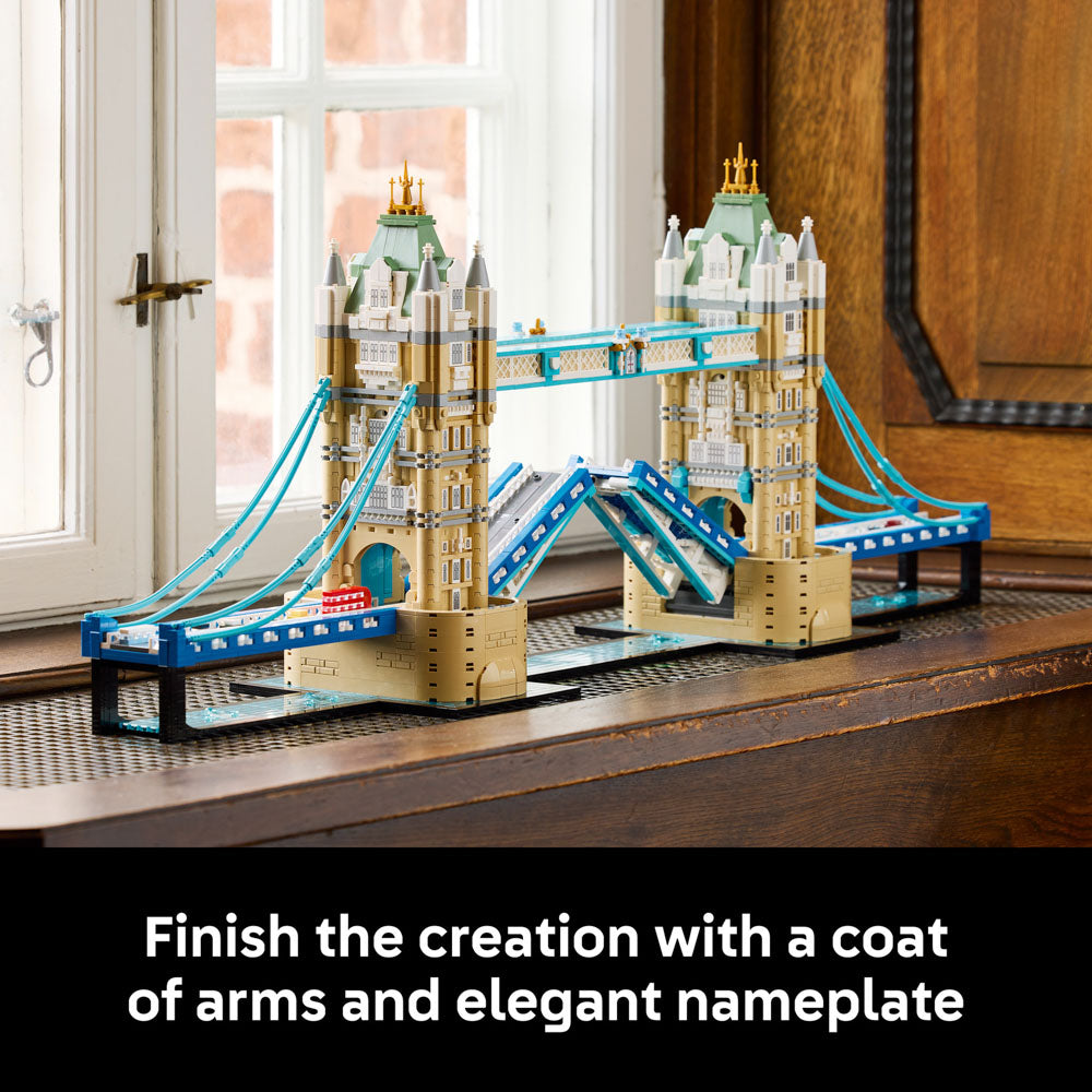 Nameplate for the LEGO 21067 Architecture Tower Bridge River Thames set.