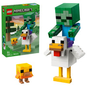 Assembled LEGO 21582 Minecraft Chicken Jockey set