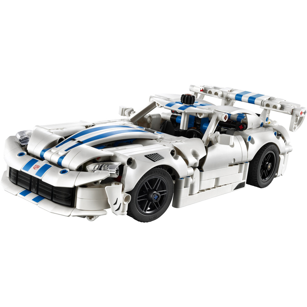Assembled LEGO 42234 Technic Dodge Viper GTS-R Sports Car set.