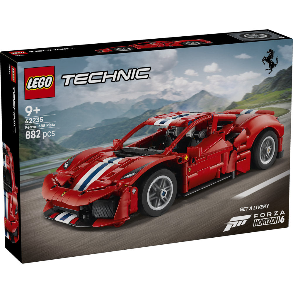 LEGO 42235 Technic Ferrari 488 Pista Car set, in packaging.