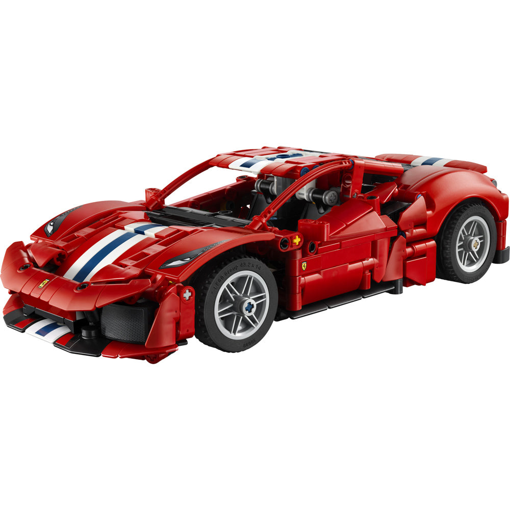 Assembled LEGO 42235 Technic Ferrari 488 Pista Car set.